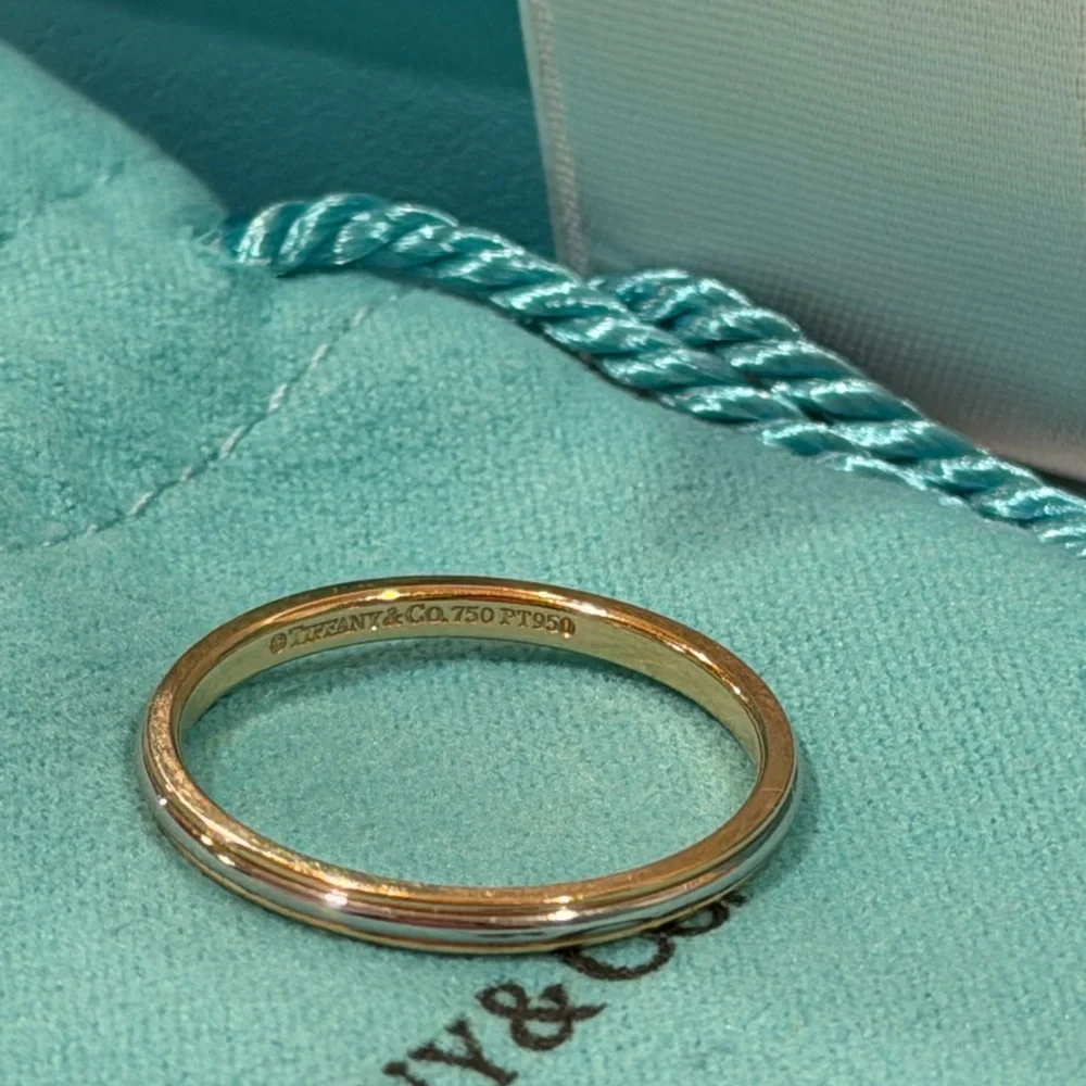 Tiffany & Co. Platinum and 18k Gold Ring